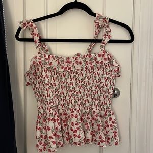 J Crew Liberty Smocked Tank